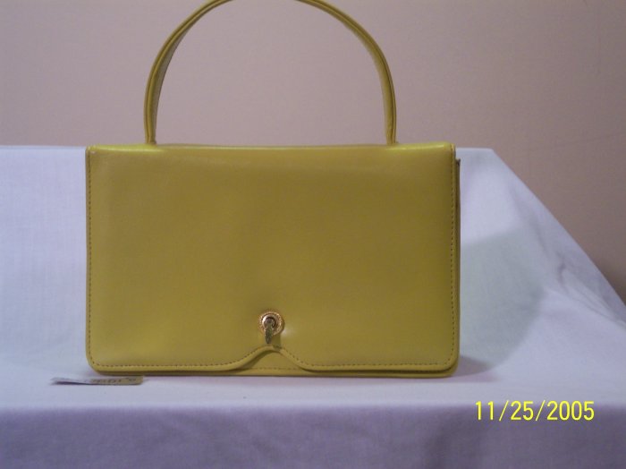 Cute little yellow-green rectangle handbag
