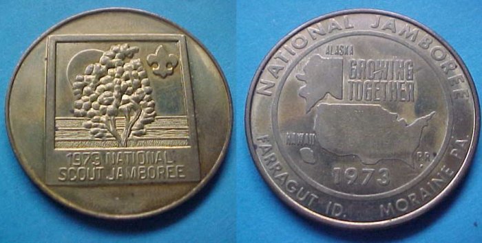 Farragut ID Moraine PA Boy Scouts BSA Jamboree 1973 medal