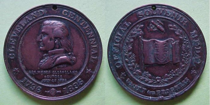 Cleveland OH Cleveland Centennial 1896 medal
