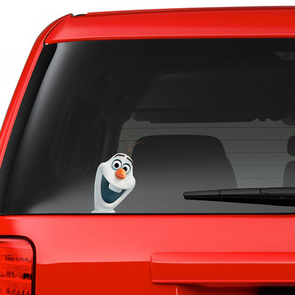 Frozen Olaf on Board Funny Joke Novelty Car Bumper Window Sticker Decal For Any Car Full Colour