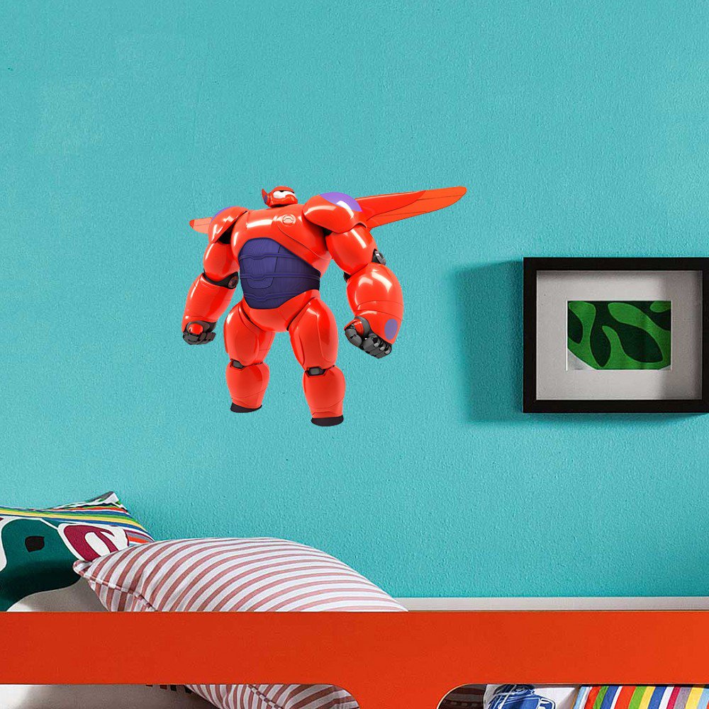 Big Hero 6 Baymax Red Full Colour Vinyl Decal Bedroom Wall Window Sticker Gift Medium New