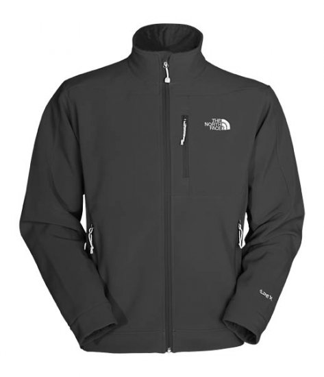 New The North Face Mens Softshell Jacket Bionic Apex Size Large Black Retail $130.00 L