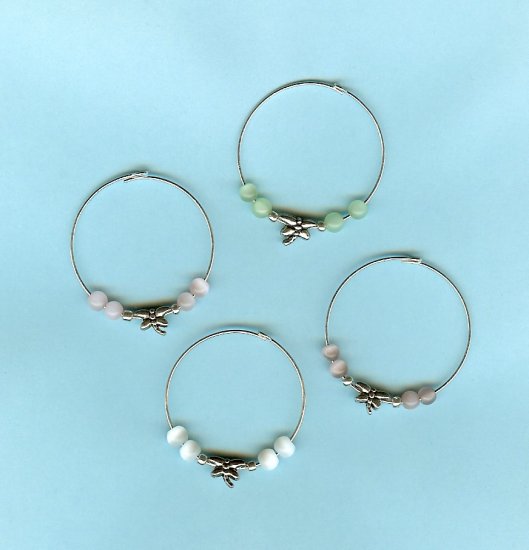Dragonfly Wine Charms
