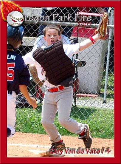 6 Baseball Cards Stickers