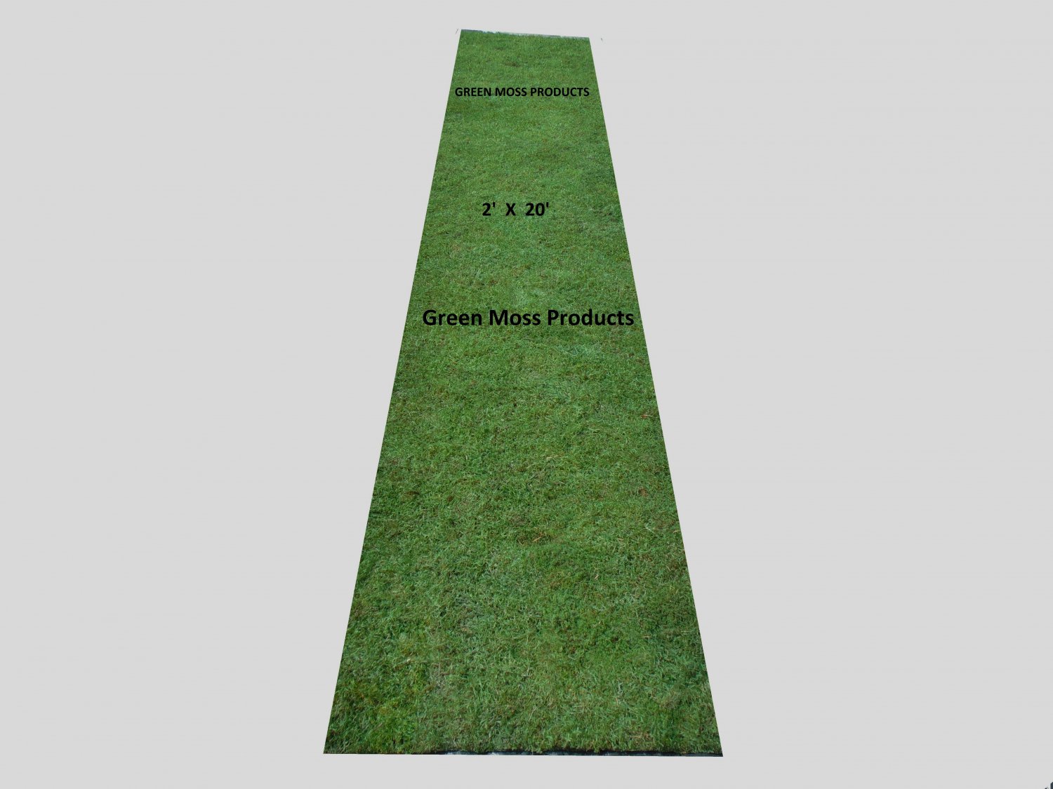 2'x16' SHEET MOSS RUNNER, decor cake aisle runner country rustic farm theme