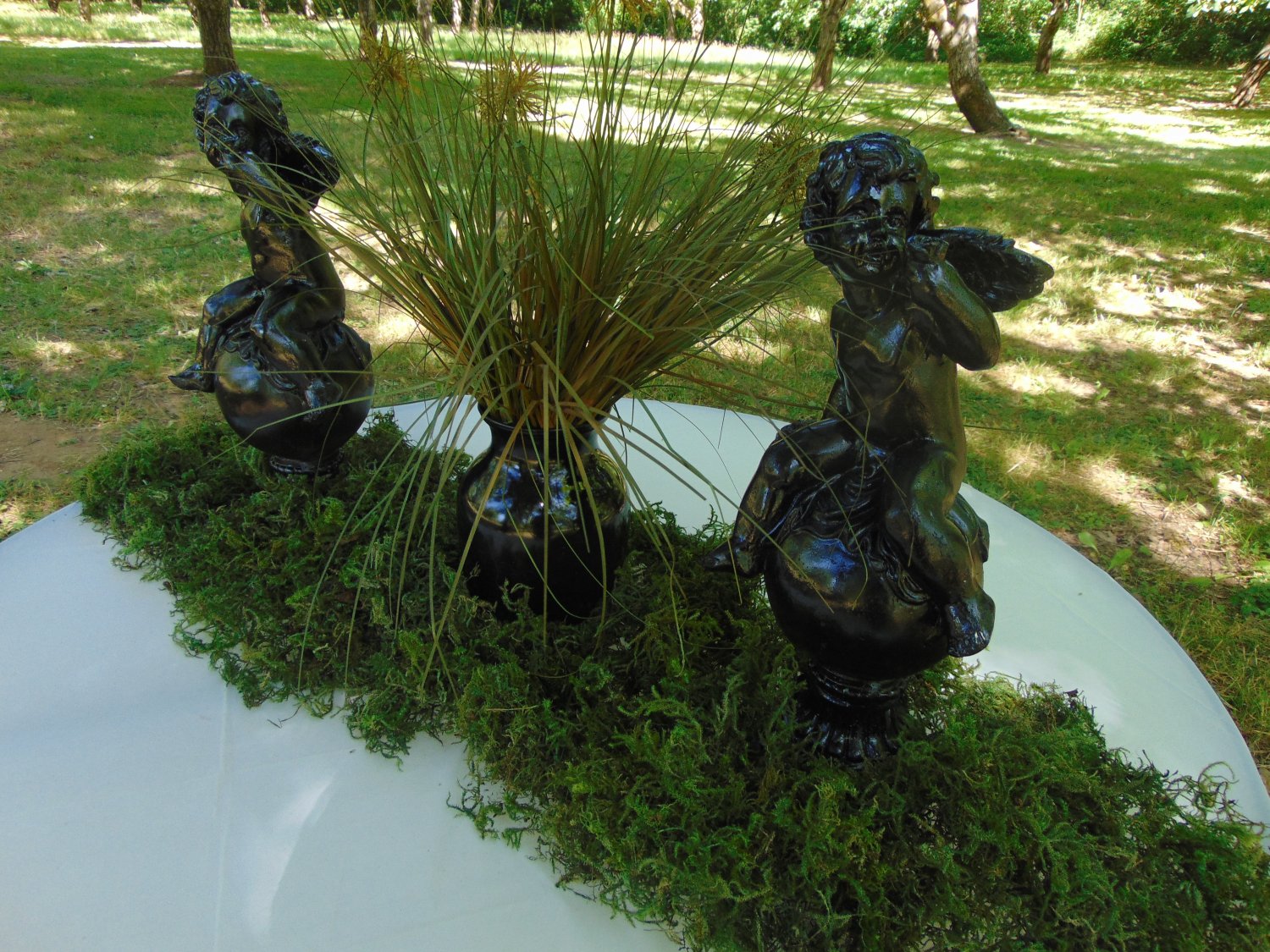 6 Bagged Loose Green dyed moss preserved floral centerpieces decorations