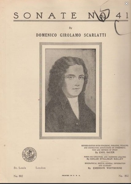 Sonate No. 41 By Domenico Girolamo Scarlatti 1943