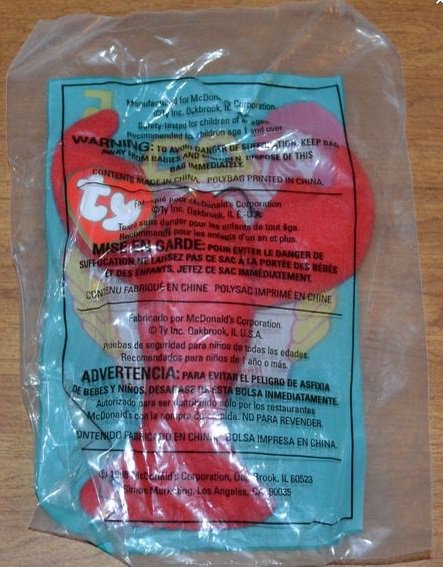 mcdonalds collectible toys - TY Animals McDonald's Lobster Pinchers Plush Toy NIP #5