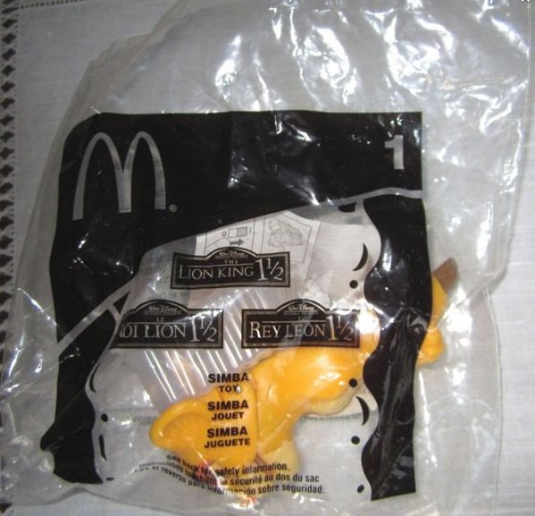 mcdonalds collectible toys - McDonaldâs-Lion King 1 ½ -Simba Toy #1 2004
