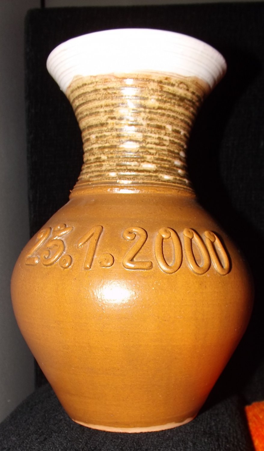 Hand-made Brown flower vase