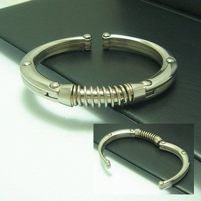 Mangle: A man's Stainless Steel Bangle.