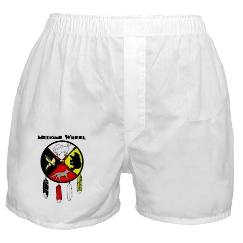 Black Foot Crow Medicine Wheel Boxers
