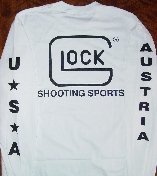 Glock T-Shirt Long Sleeve White XXL Part Number LWGLO-AP61704