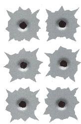 LWD Decal Bullet Holes .50 Cal Part Number LWLWD-DECAL5