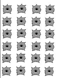 LWD Decal Bullet Holes 24 Parts Number LWD-DECAL1
