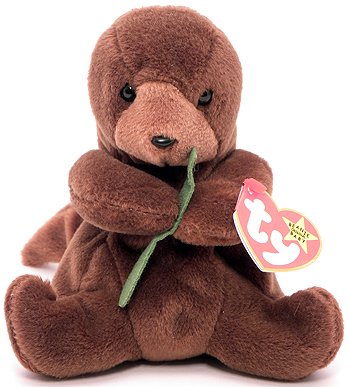 TY Beanie Baby Seaweed Otter
