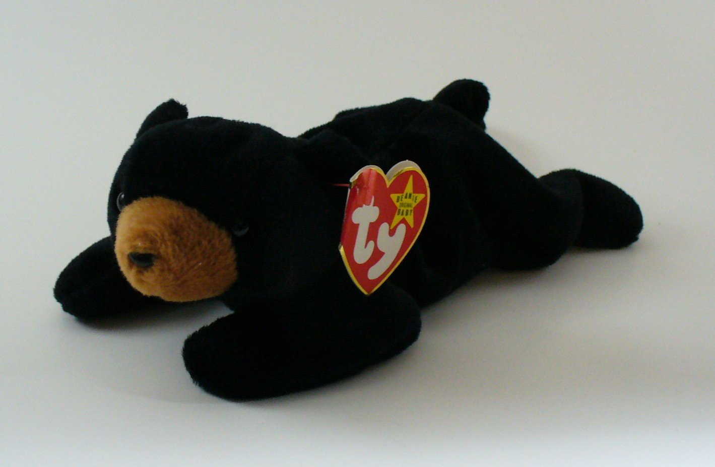 TY Beanie Baby Blackie Bear