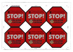 Six Streetwise Security Stickers