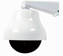 Large Dome Dummy Camera in Outdoor Housing w ith LED Light