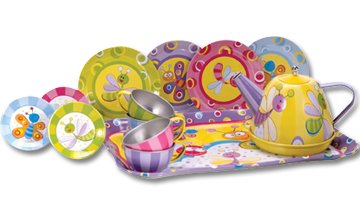Summer Bugs Tin Tea Set by Schylling