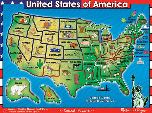 USA Map Sound Puzzle