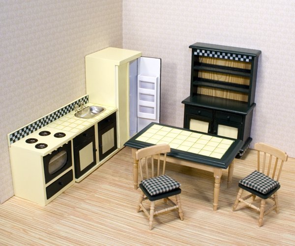 Melissa & Doug Toys - Dollhouse Kitchen Furniture Set