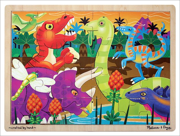 Melissa and Doug - Prehistoric Sunset Wooden Jigsaw Puzzle