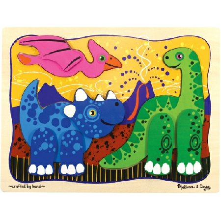 Melissa and Doug -Prehistoric Pals Layered Puzzle