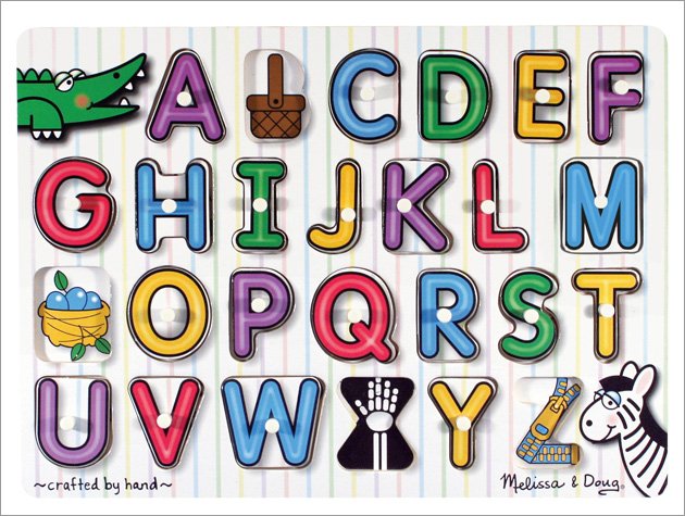 Melissa and Doug - See-Inside Alphabet Peg Puzzle