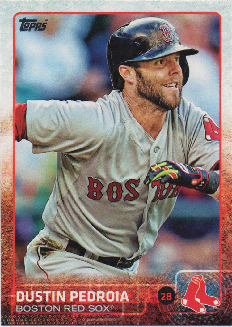 Dustin Pedroia 2015 Topps 75 Boston Red Sox Baseball Card