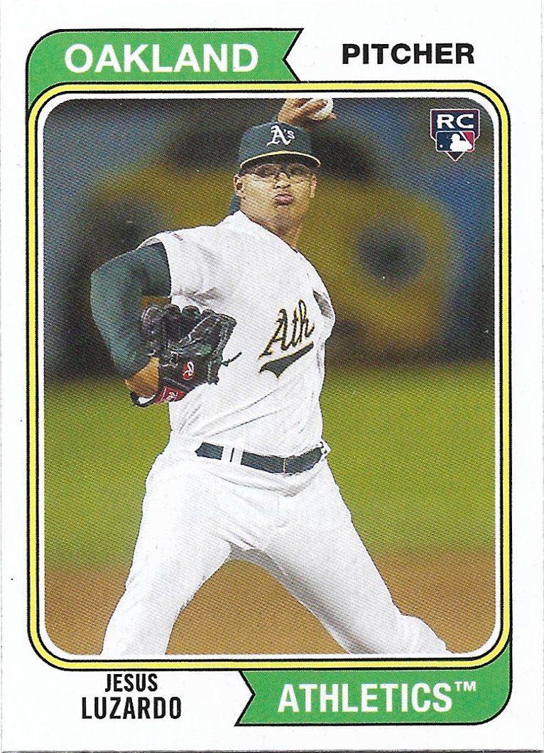 Jesus Luzardo 2020 Topps Archives Rookie 147 Oakland Athletics