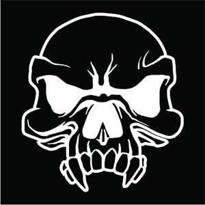 Vampire Skull Vinyl Decals / Stickers 2(TWO) Pack