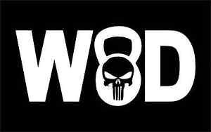 WOD Skull XFit Vinyl Decals / Stickers 2(TWO) Pack