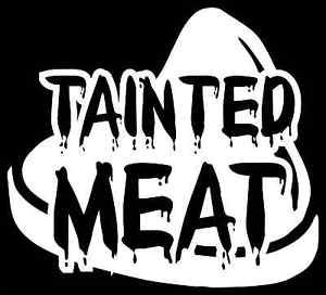Walking Dead Tainted Meat Vinyl Decals / Stickers 2(TWO) Pack