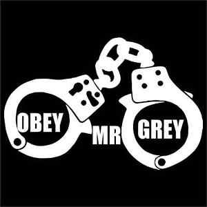 Mr. Grey, 50 Shades Vinyl Decals / Stickers 2(TWO) Pack