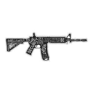 AR Second Amendment Vinyl Decal / Sticker