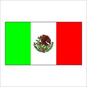 Mexico Flag Vinyl Decal Sticker