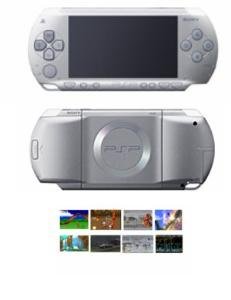 Sony Playstation Portable Silver Bundle with 40+ Games