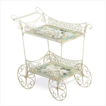 HANDPAINT MAGNOLIA TEA CART