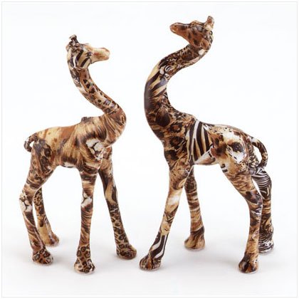 PATCHWORK GIRAFFE PAIR-SAFARI