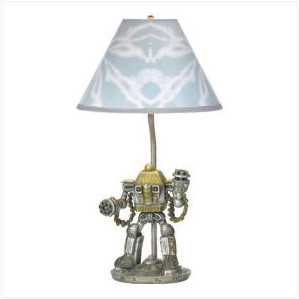 ROBOT LAMP - POLYRESIN