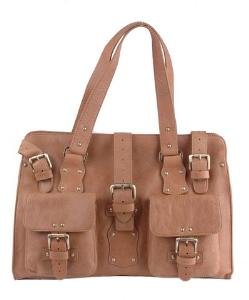 Alexandra Jordan Multi- Buckle Leather Tote