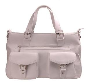 Alexandra Jordan Multi-Pocket Leather Satchel