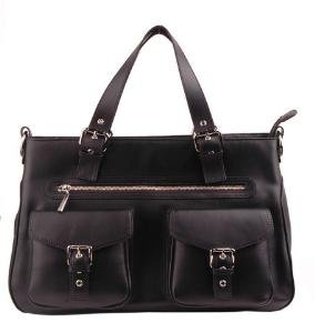 Alexandra Jordan Multi-Pocket Leather Satchel