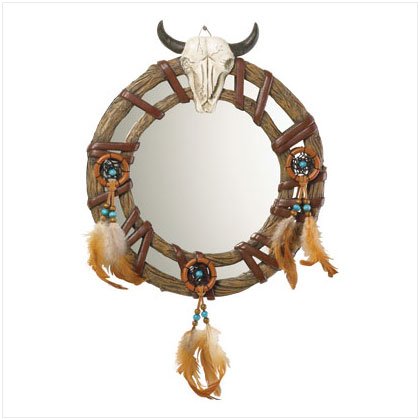 ALAB BULL SKULL HEAD MIRROR