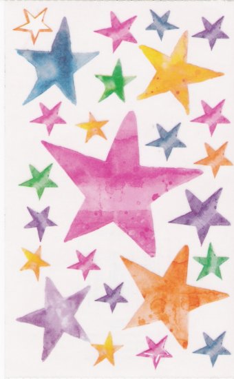 Maxi Vellum Star Stickers