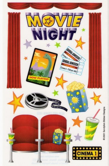 Maxi Movie Night Stickers