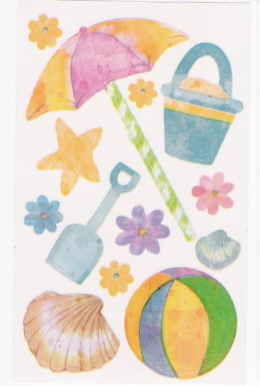 Beach Items Stickers