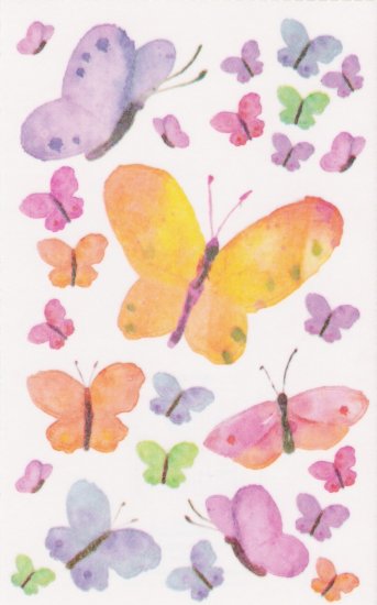 Vellum Butterfly Stickers
