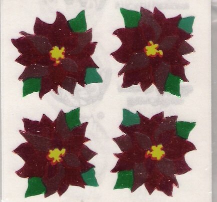 4 Poinsettas